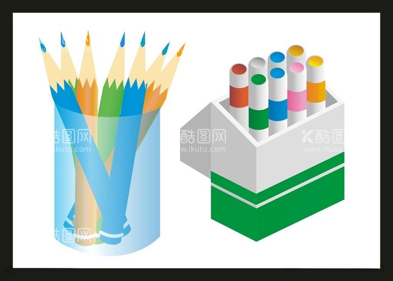 编号：84241212030139233415【酷图网】源文件下载-手绘办公用品