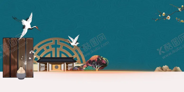 编号：29280306281723357362【酷图网】源文件下载-地产复古活动宣传背景海报素材