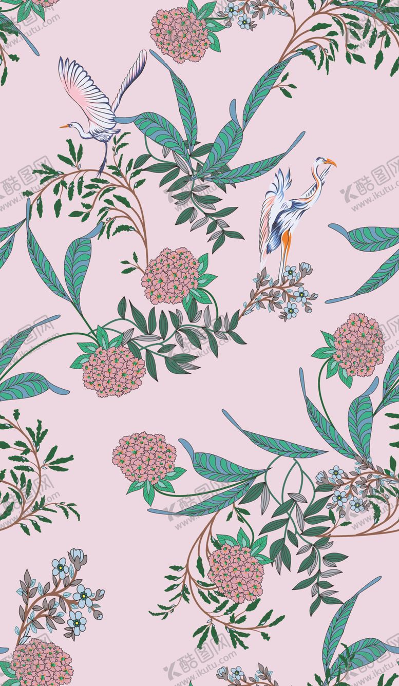 编号：56807709290433094962【酷图网】源文件下载-鹤植物花朵