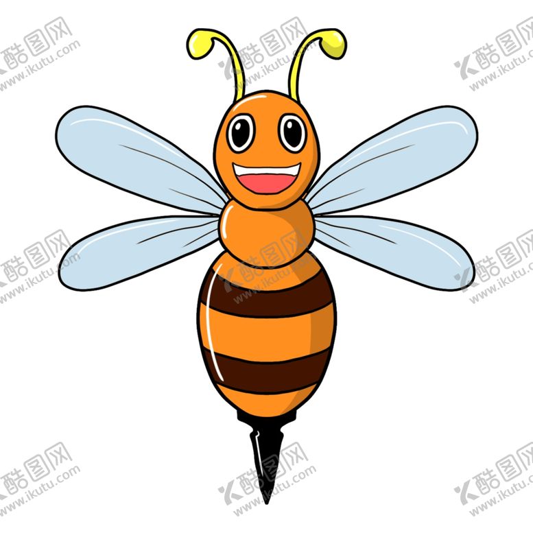 编号：60831005161742172973【酷图网】源文件下载-卡通动物蜜蜂插画图片素材