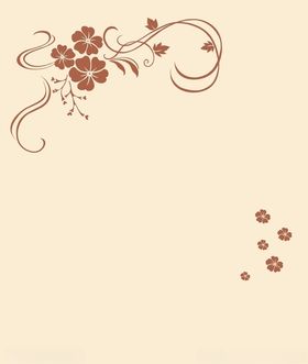 硅藻泥对角花背景花
