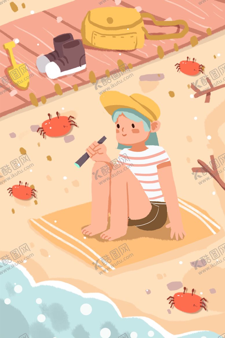 编号：70482509121725314520【酷图网】源文件下载-夏至插画手绘创意