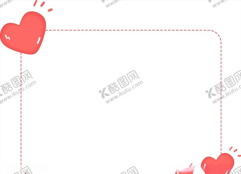 编号：83884409181812123479【酷图网】源文件下载-卡通情人节爱心边框