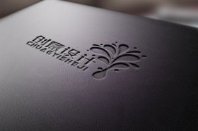 logo样机展示烫金广告贴图