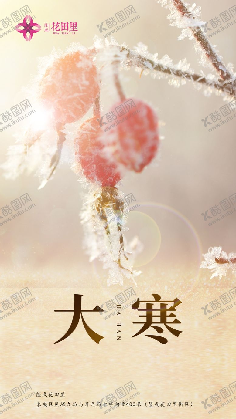 编号：24859405171826417010【酷图网】源文件下载-24节气之大寒选擦混海报