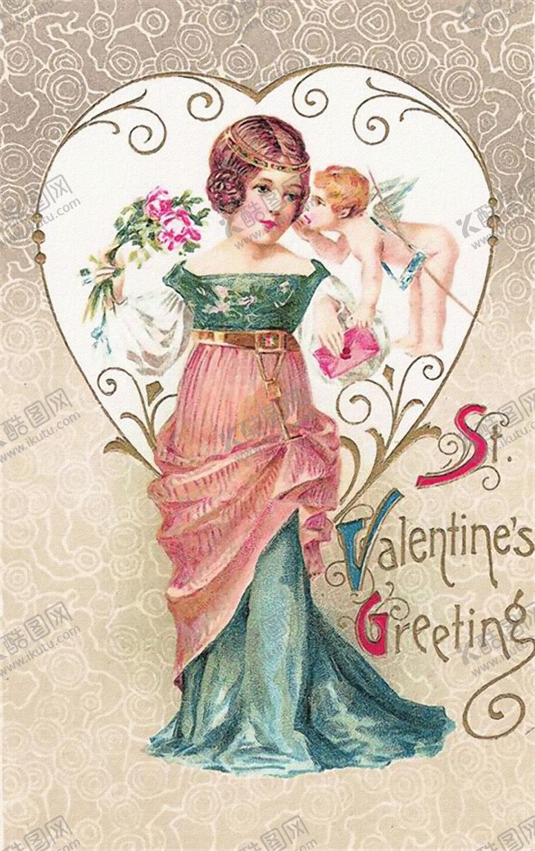 编号：64284609102002293435【酷图网】源文件下载-复古人物生活油画