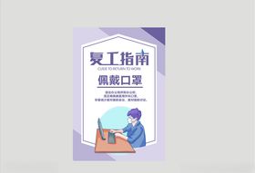 企业复工指南海报