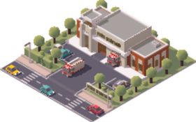 卡通城市建筑
