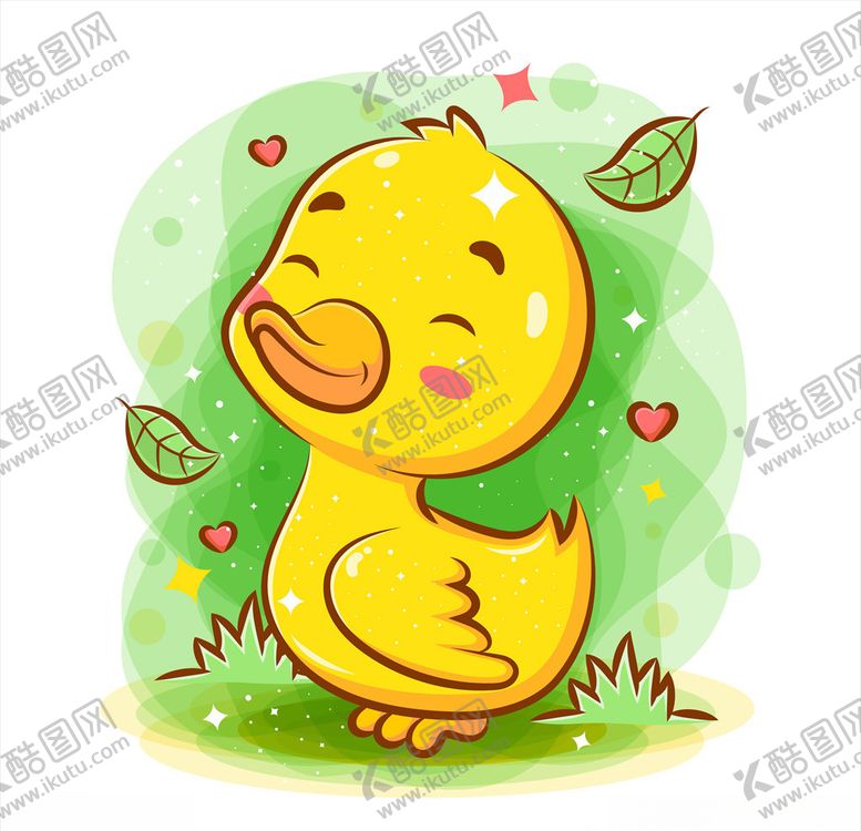 编号：46672011010436054133【酷图网】源文件下载-卡通鸭子