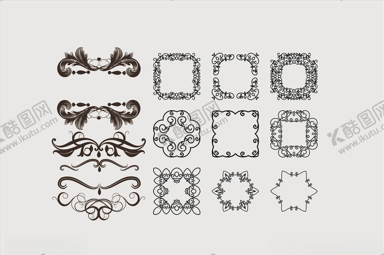 编号：40205710290851003424【酷图网】源文件下载-花纹花边