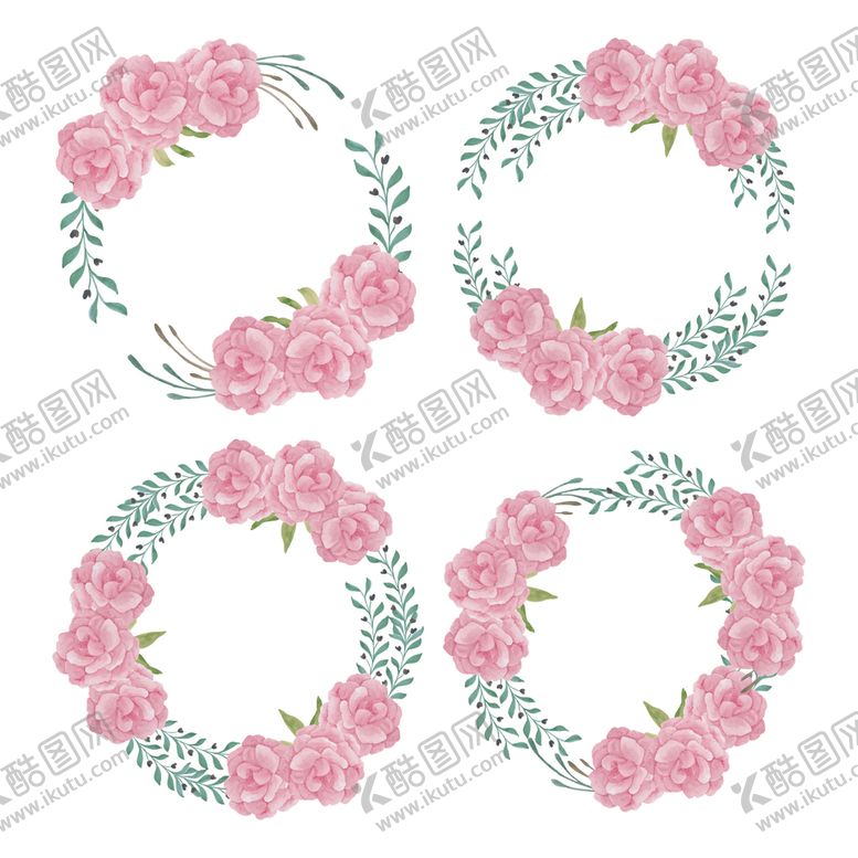 编号：76444509090449044770【酷图网】源文件下载-水彩花卉边框