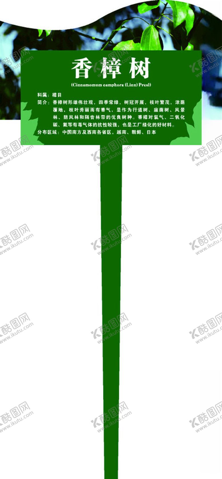 编号：15318701280100538685【酷图网】源文件下载-植物介绍牌