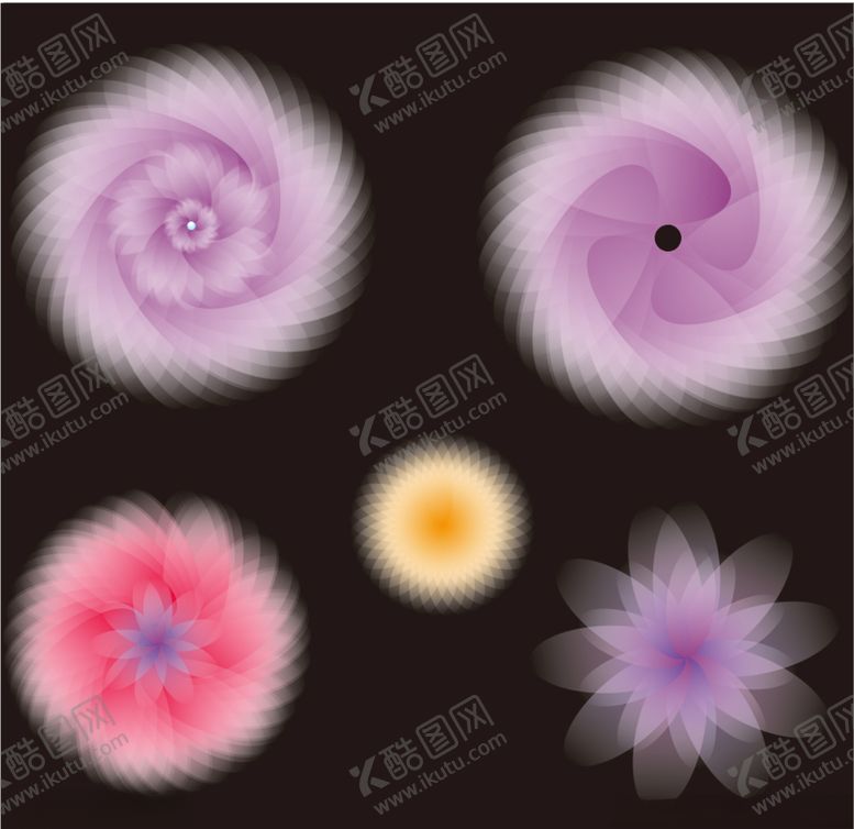 编号：34347807061359387744【酷图网】源文件下载-紫色花朵系列