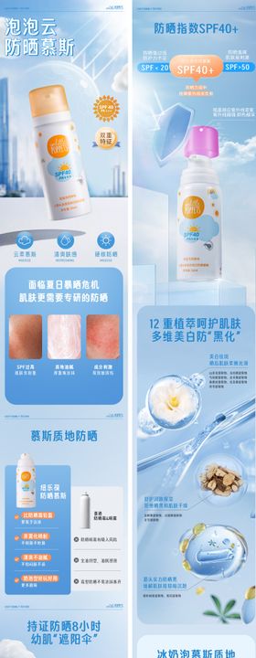 防晒喷雾详情页
