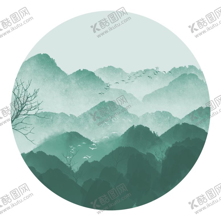 编号：46957009251849395111【酷图网】源文件下载-水墨山水