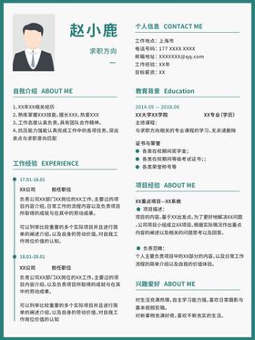 简历模板求职应聘速职报告