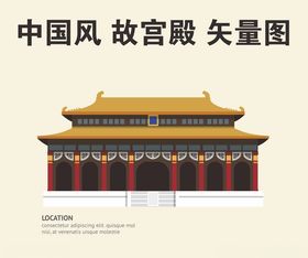 中国传统节气大雪中国风宫殿喜庆