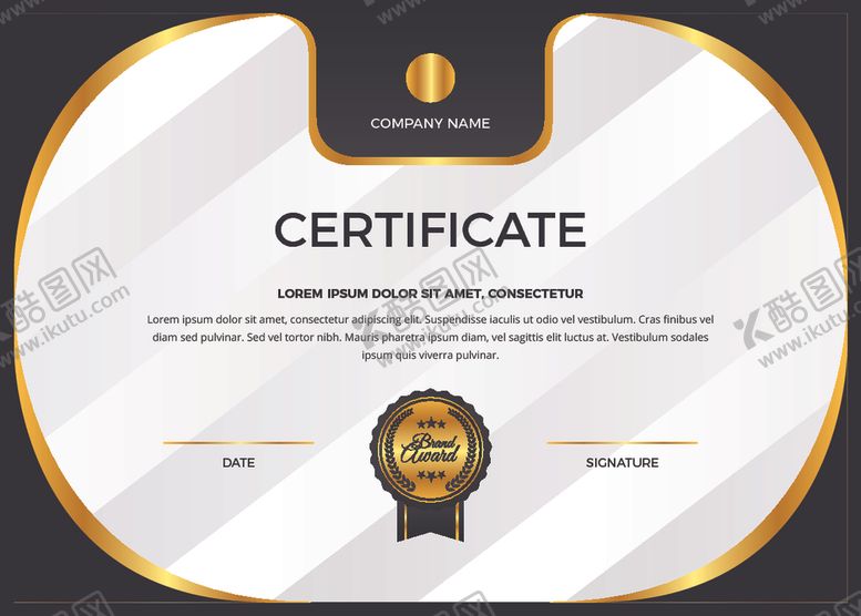 编号：38912109192035535792【酷图网】源文件下载-证书模板