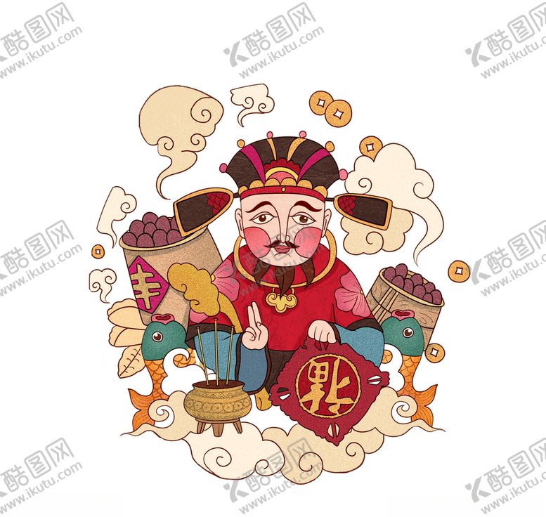 编号：22535809200108072203【酷图网】源文件下载-小年送灶神