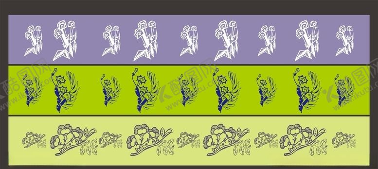 编号：95677210302115084130【酷图网】源文件下载-花卉图案花边面料图案