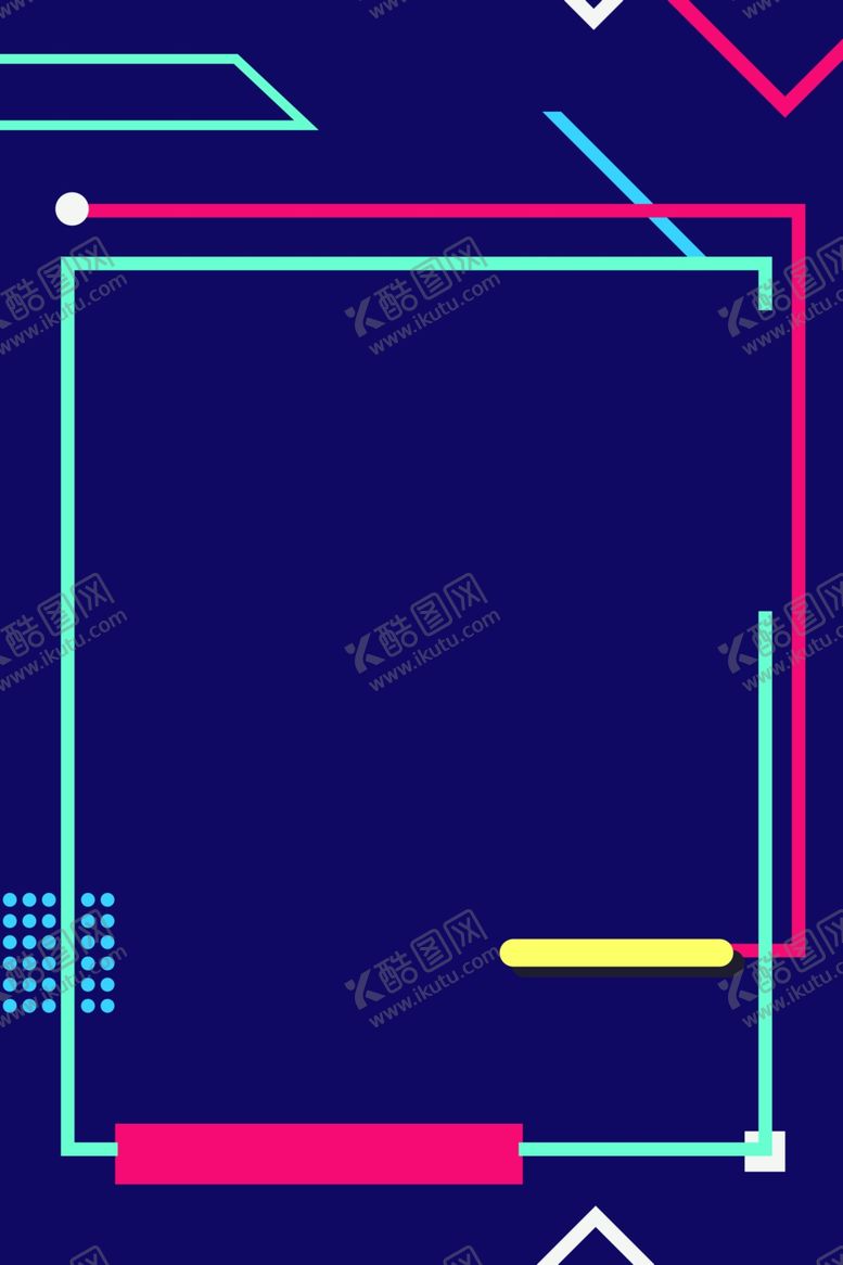 编号：94898509290041066806【酷图网】源文件下载-蓝色几何潮流