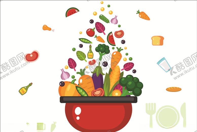 编号：71943209111259111338【酷图网】源文件下载-水果蔬菜矢量图