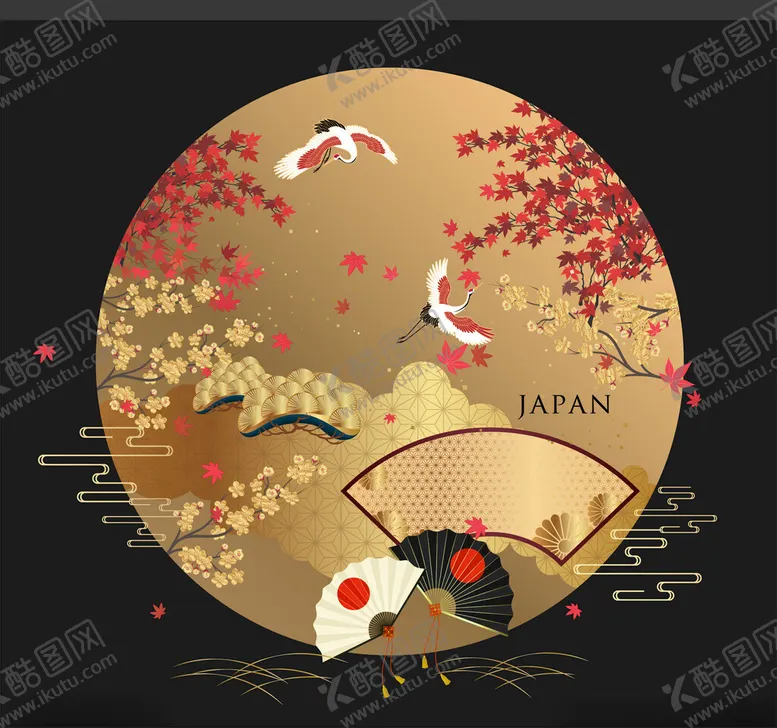 编号：95869902051531285921【酷图网】源文件下载-日式花纹背景