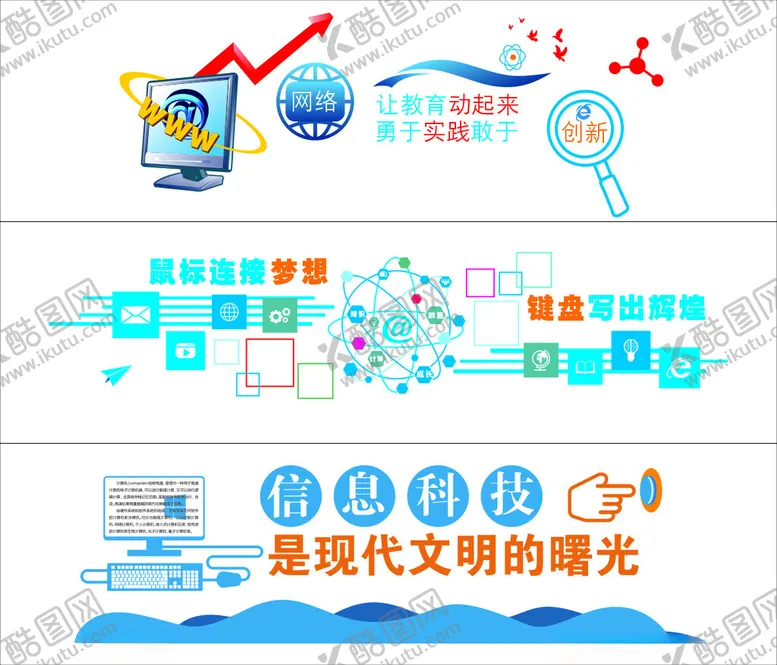 编号：55653201250349476380【酷图网】源文件下载-计算机教室文化墙