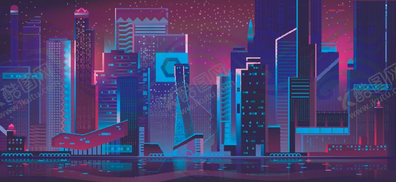 编号：64558210051014234754【酷图网】源文件下载-炫彩城市建筑