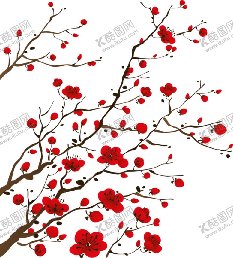 编号：50406610101345235497【酷图网】源文件下载-中国风水墨梅