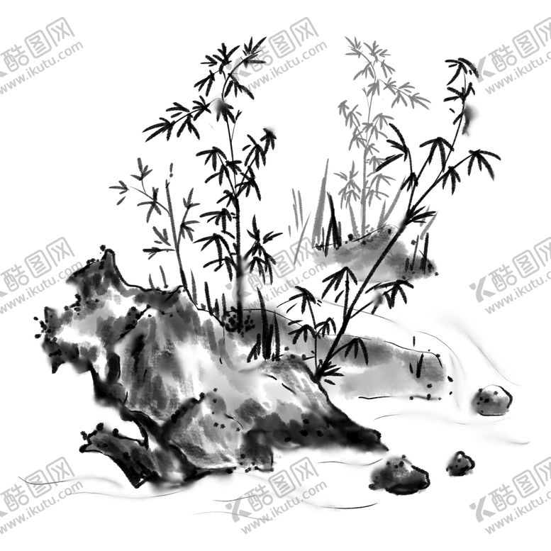 编号：91743809171019378302【酷图网】源文件下载-水墨元素泼墨笔刷墨迹素材