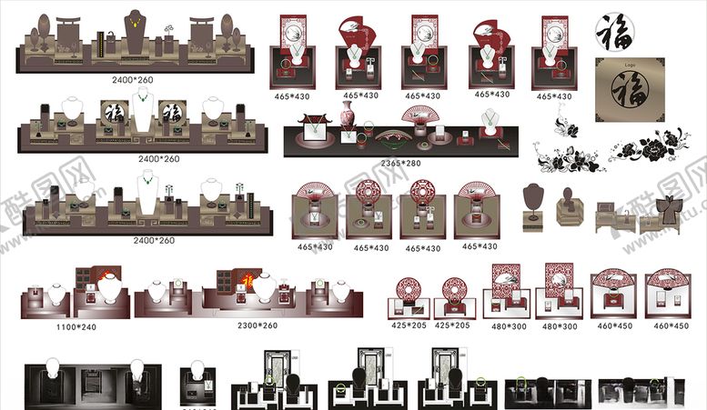 编号：53958509281354115784【酷图网】源文件下载-珠宝店橱窗陈列设计