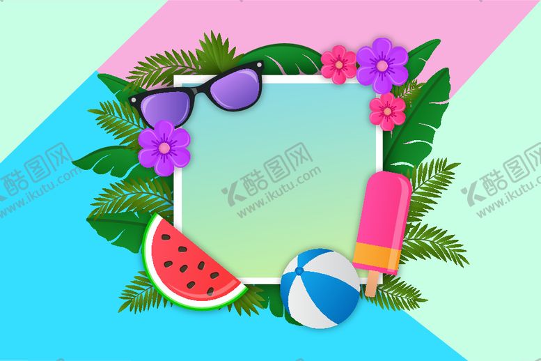编号：64093101140120327856【酷图网】源文件下载-夏日海报背景