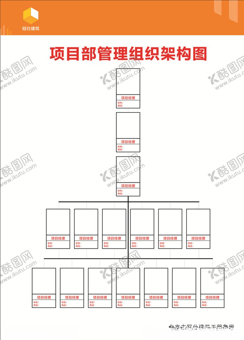 编号：84171410311526125317【酷图网】源文件下载-项目部管理组织架构