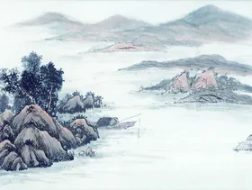 山水画墨国峰