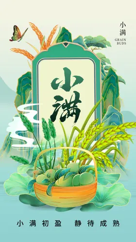 小满海报微信稿初夏推广