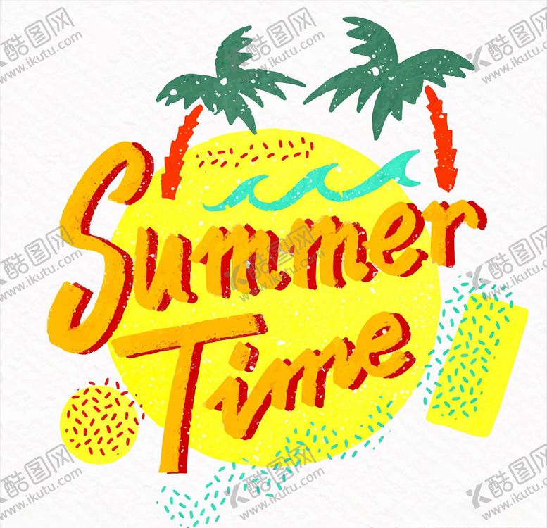 编号：80158809270637354468【酷图网】源文件下载-你好夏天英文字体设计