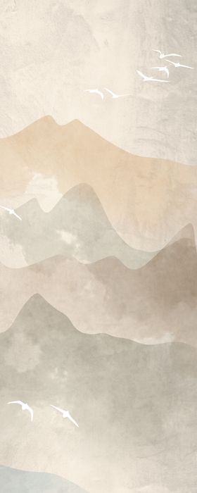 石纹山水装饰画