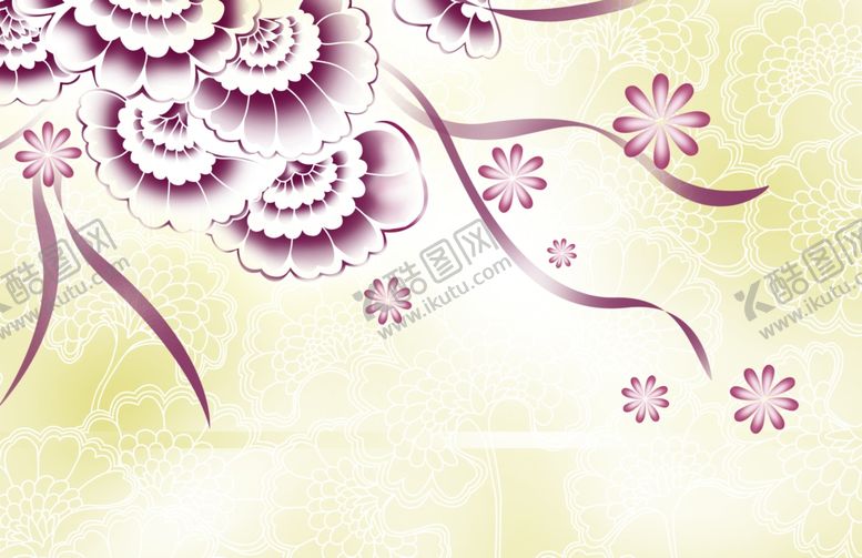 编号：11126906270502094595【酷图网】源文件下载-花卉背景墙