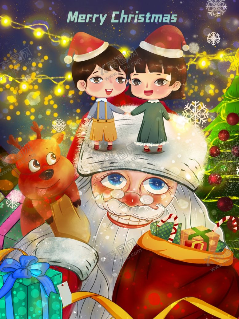 编号：50204609190203107153【酷图网】源文件下载-圣诞插画