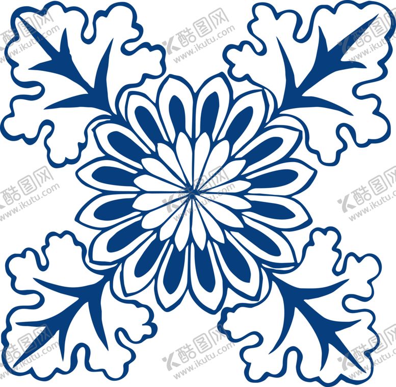 编号：39145305100539427760【酷图网】源文件下载-青花瓷图案