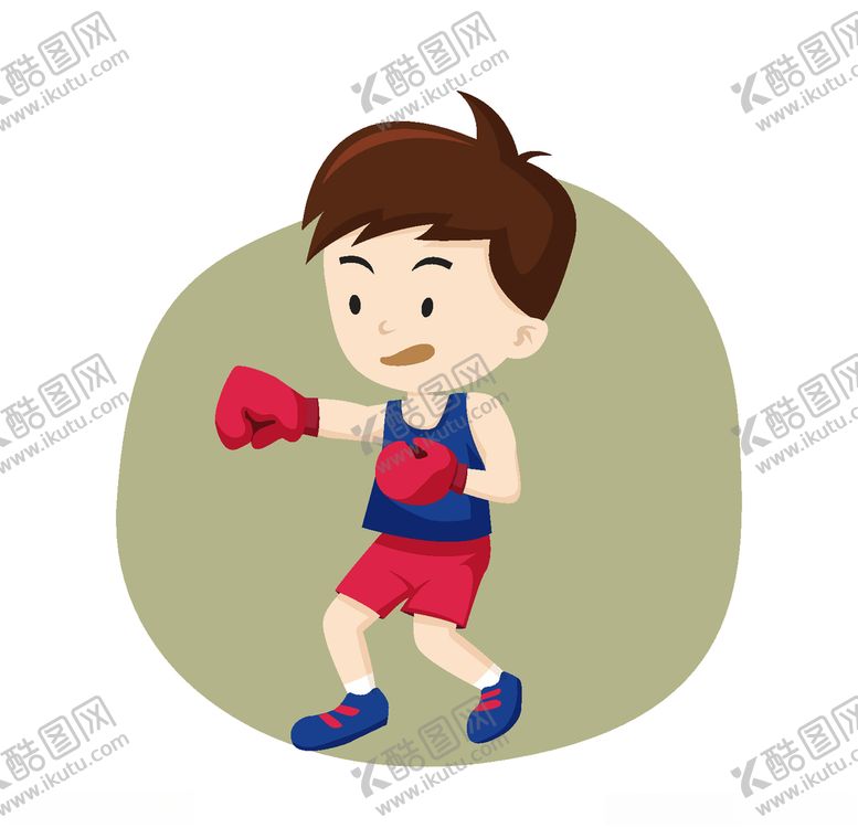 编号：11706506151011042885【酷图网】源文件下载-卡通拳击