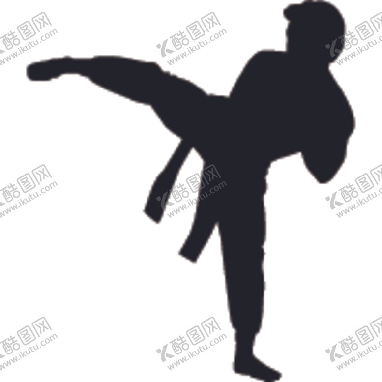 编号：77370207130934107427【酷图网】源文件下载-武术格斗剪影