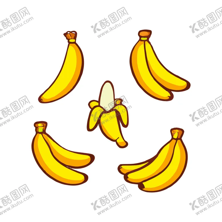 编号：48931001261605204413【酷图网】源文件下载-卡通香蕉