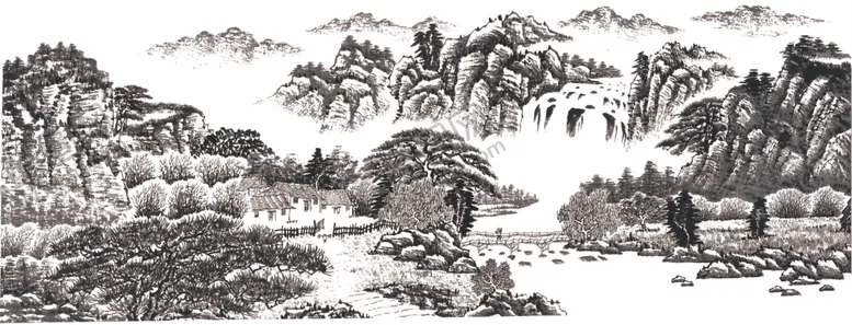 编号：15885301270659251723【酷图网】源文件下载-水墨山水