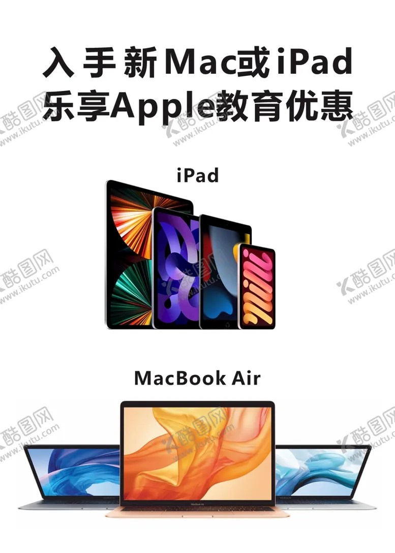 编号：06195409131630130516【酷图网】源文件下载-Mac或iPad海报素材全屏时代