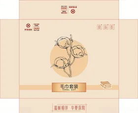 毛巾样机广告设计毯子包装