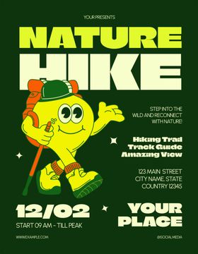 自然徒步活动宣传海报