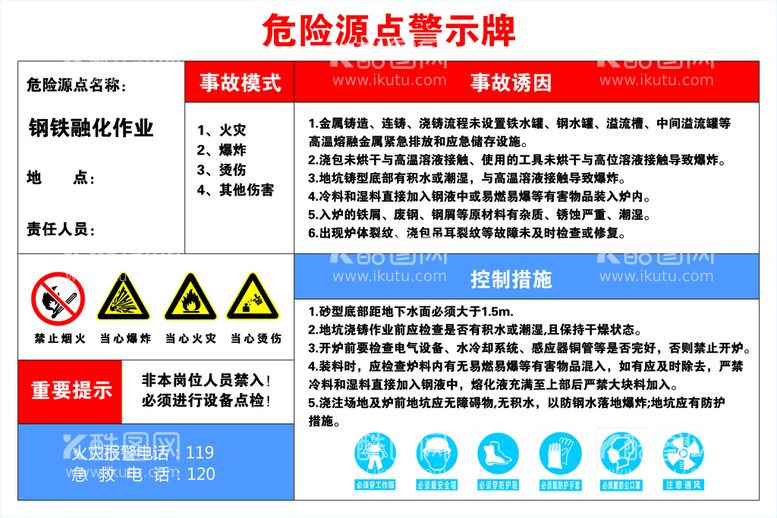 编号：82449110231956069196【酷图网】源文件下载-危险源点警示牌