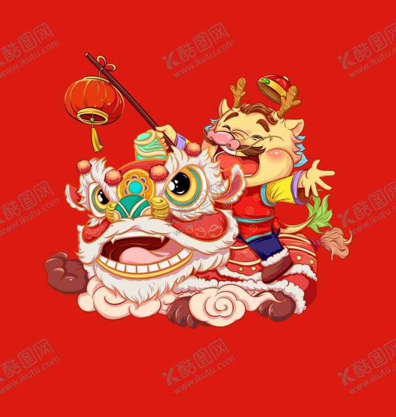 编号：66066812301531199026【酷图网】源文件下载-手绘卡通小龙
